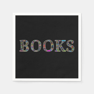 Books: a design for book lovers napkins