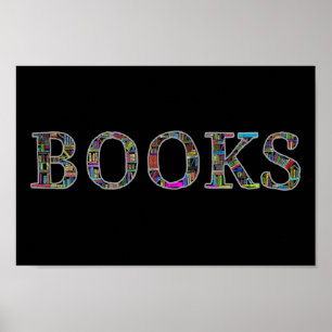 Books: a design for book lovers poster
