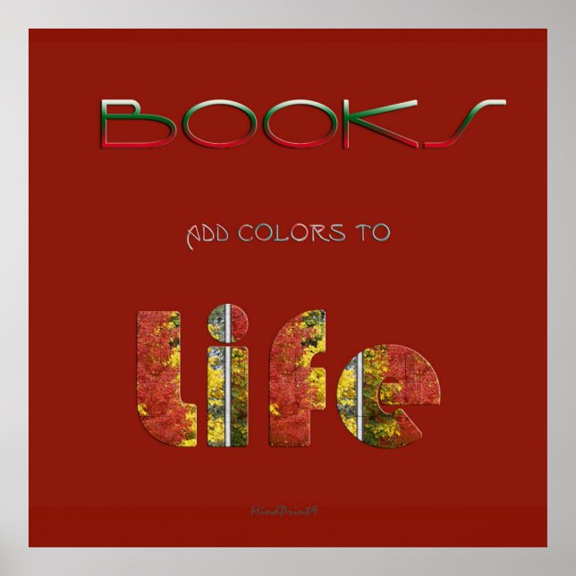 Books Add Colors Poster (Front)