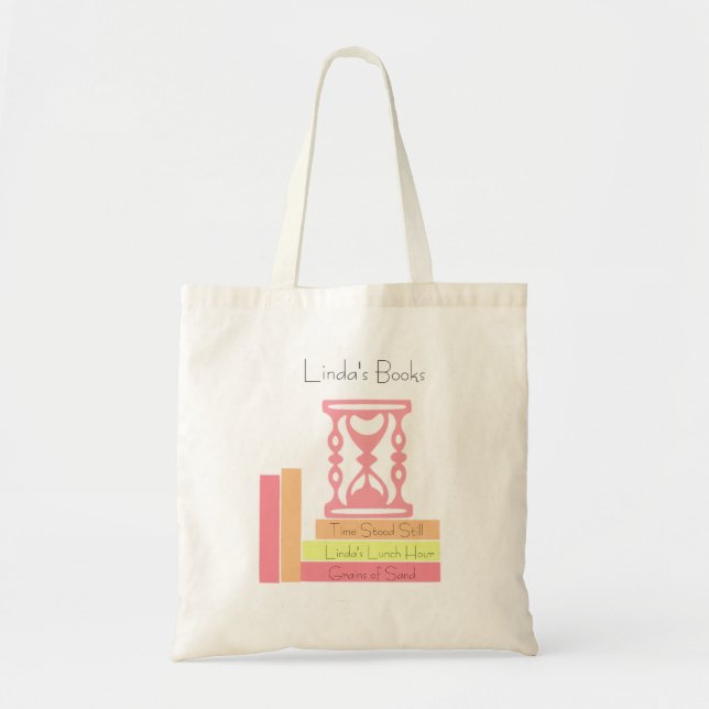 Books and an Hourglass Girl's Tote Bag (Front)