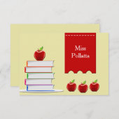Books and Apples Card (Front/Back)