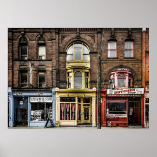 Books and Bistros and Butchers No 3 Color Version Poster