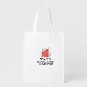 Books and Botanical Bliss Grocery Bag