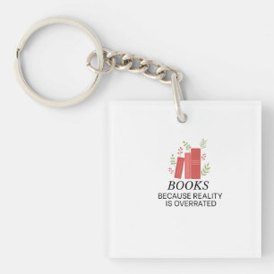 Books and Botanical Bliss Keychain
