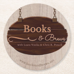 Books and Brews Coaster