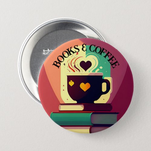 Books And Coffee Button