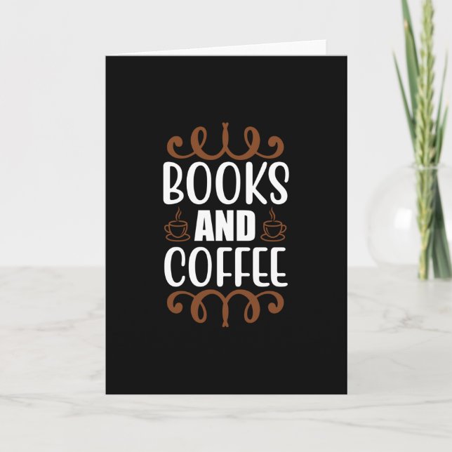 Books And Coffee Card (Front)