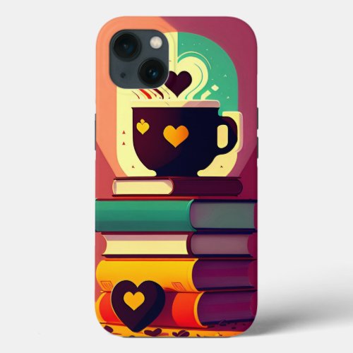 Books And Coffee iPhone 13 Case