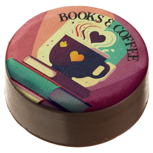 Books And Coffee Chocolate Covered Oreo