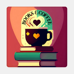 Books And Coffee Coaster Set