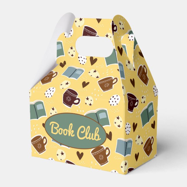 Books and Coffee Favor Box (Front Side)