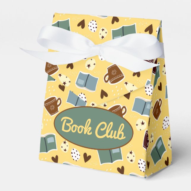 Books and Coffee Favor Box (Front Side)