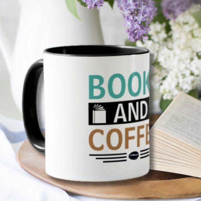 Books and Coffee Lover Gift Mug (Creator Uploaded)