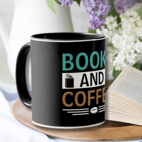 Books and Coffee Lover Gift Mug