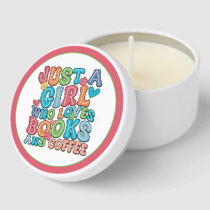 Books and Coffee Mini Candle Favors