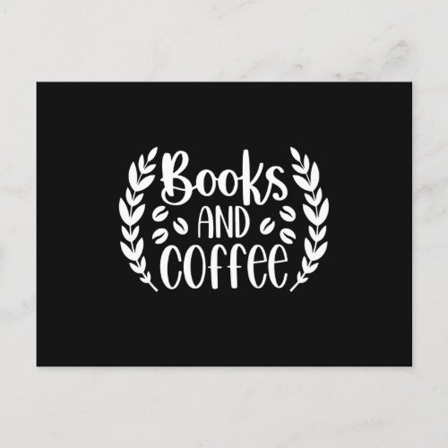 Books and Coffee Postcard