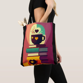 Books And Coffee Tote Bag