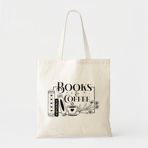 Books And Coffee Tote Bag