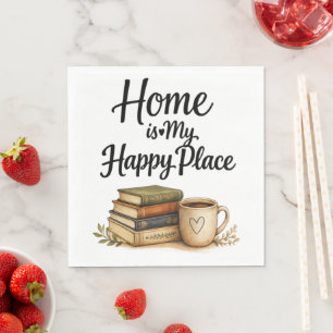 Books and Coffee - Vintage Book Napkins