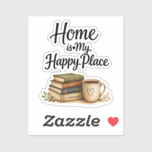 Books and Coffee - Vintage Book Sticker