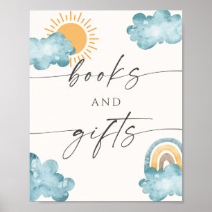 Books And Gifts Baby Shower Sunshine  Poster