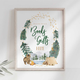 Books and Gifts Party Sign