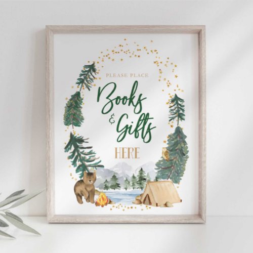 Books and Gifts Party Sign