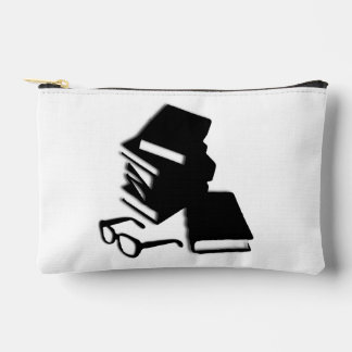 Books and Glasses Accessory Pouch