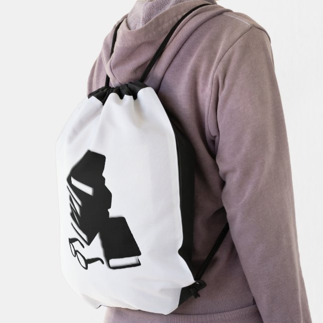 Books and Glasses Drawstring Bag (Insitu)