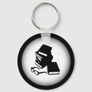 Books and Glasses Keychain
