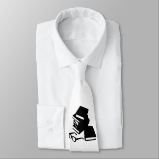 Books and Glasses Neck Tie
