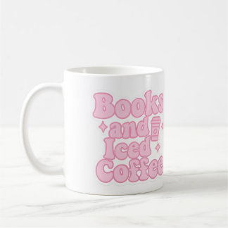 Books and Iced Coffee Mug
