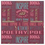 Books and Library Subway Art  Fabric