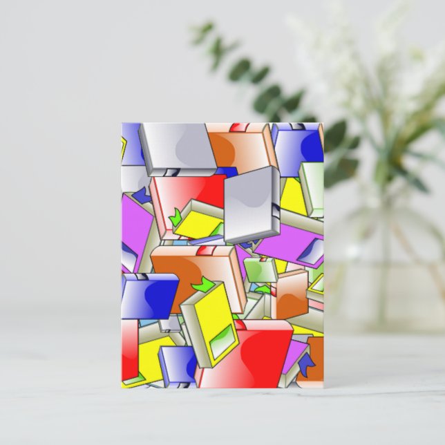 Books and More Books  Postcard (Standing Front)