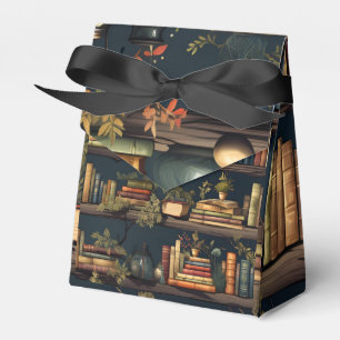 Books And Plants Favor Boxes