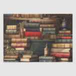 Books And Plants Tissue Paper