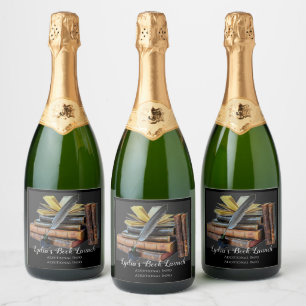 Books And Quill Sparkling Wine Label