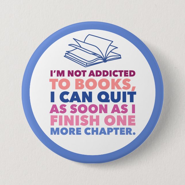 Books and Reading Button (Front)