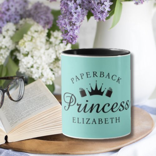 Books and Reading Paperback Princess Book Lovers Mug