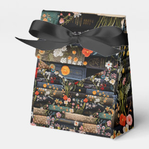 Books And Wildflowers Favor Boxes