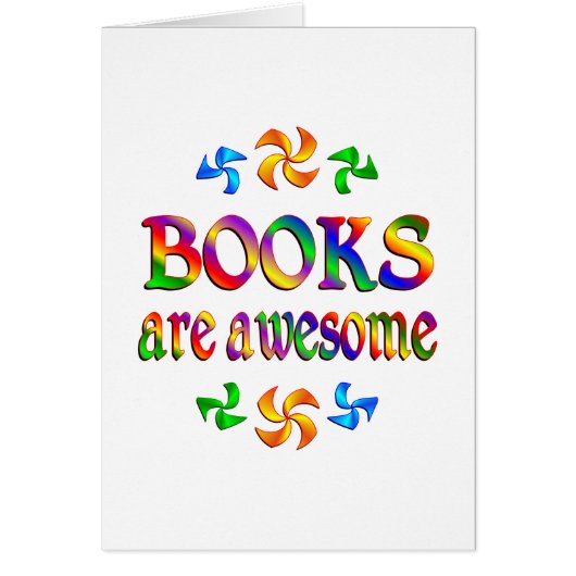 Books are Awesome Cards (Front)