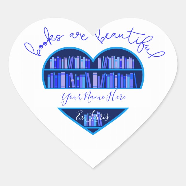 "Books Are Beautiful" Bookplate (Front)