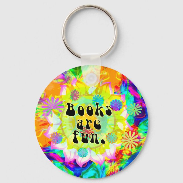 Books Are Fun Keychains (Front)