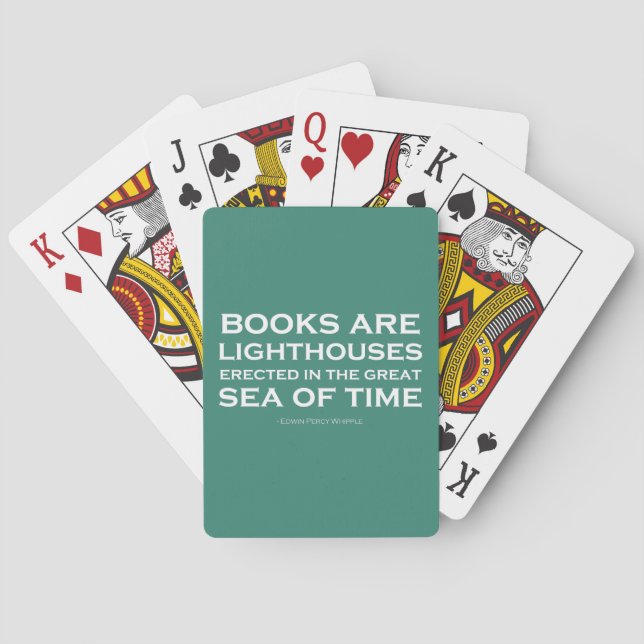Books Are Lighthouses Poker Cards (Back)