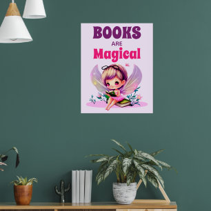 Books Are Magical Reading Poster