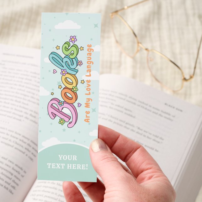 Books Are My Love Language Bookmark (Hand)