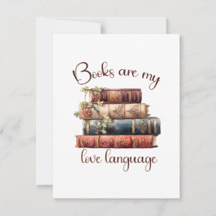 Books Are My Love Language Note Card