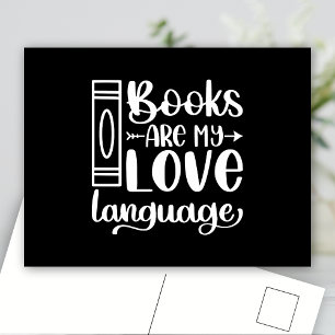 Books are my LOVE Language Postcard