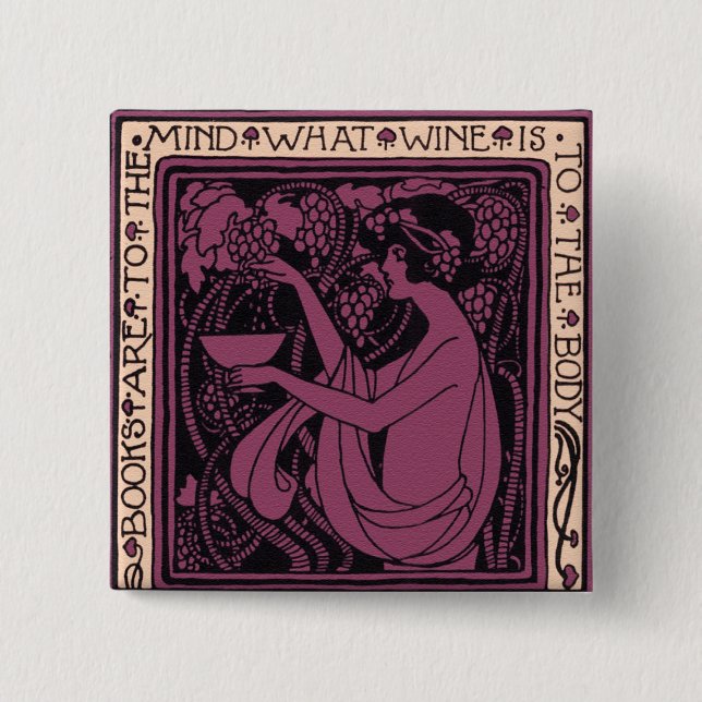 Books are to the Mind Pinback Button (Front)