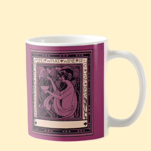 Books Are to the Mind Wine Is to the Body Coffee Mug